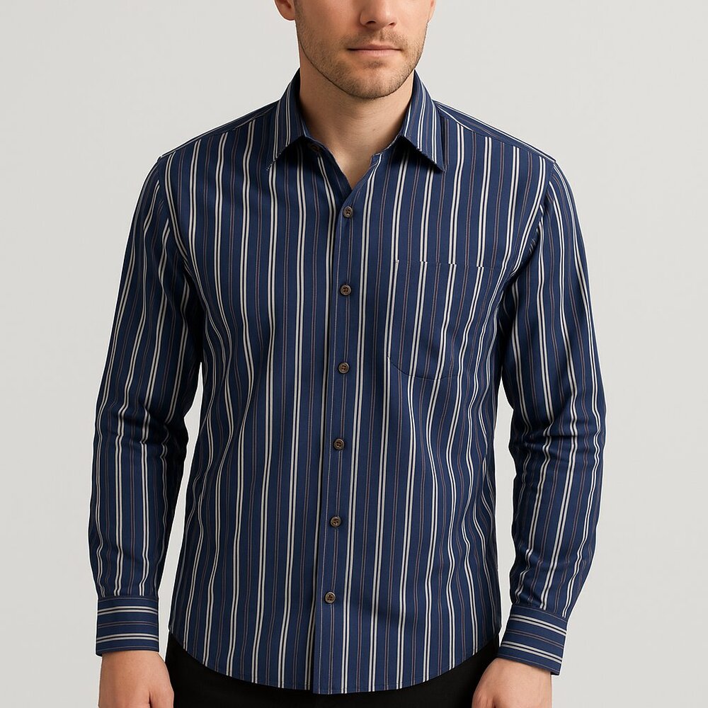 VINTAGE Striped Button Down